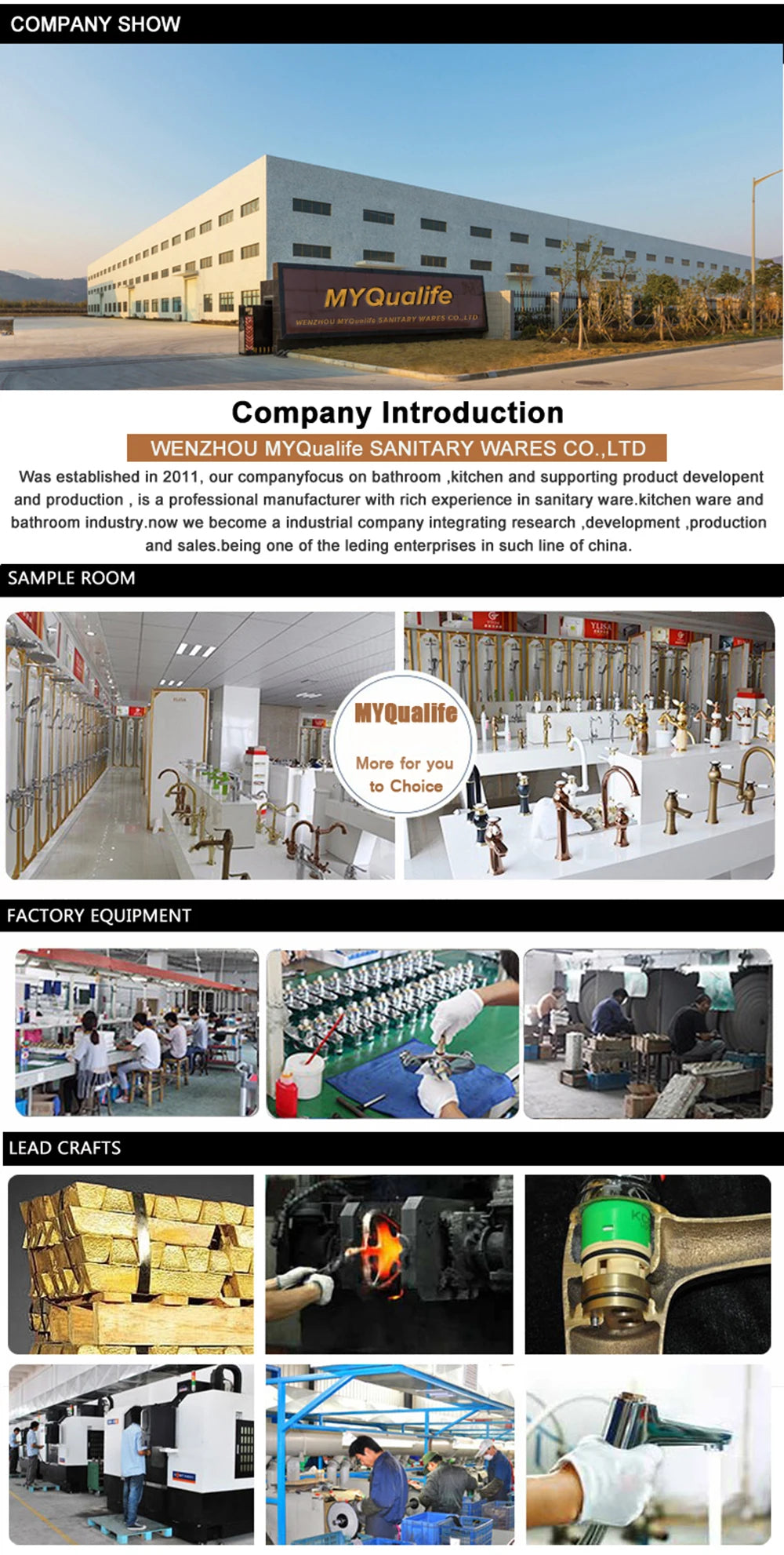 Black Kitchen Faucet Hot and Cold Water Taps Deck Mounted