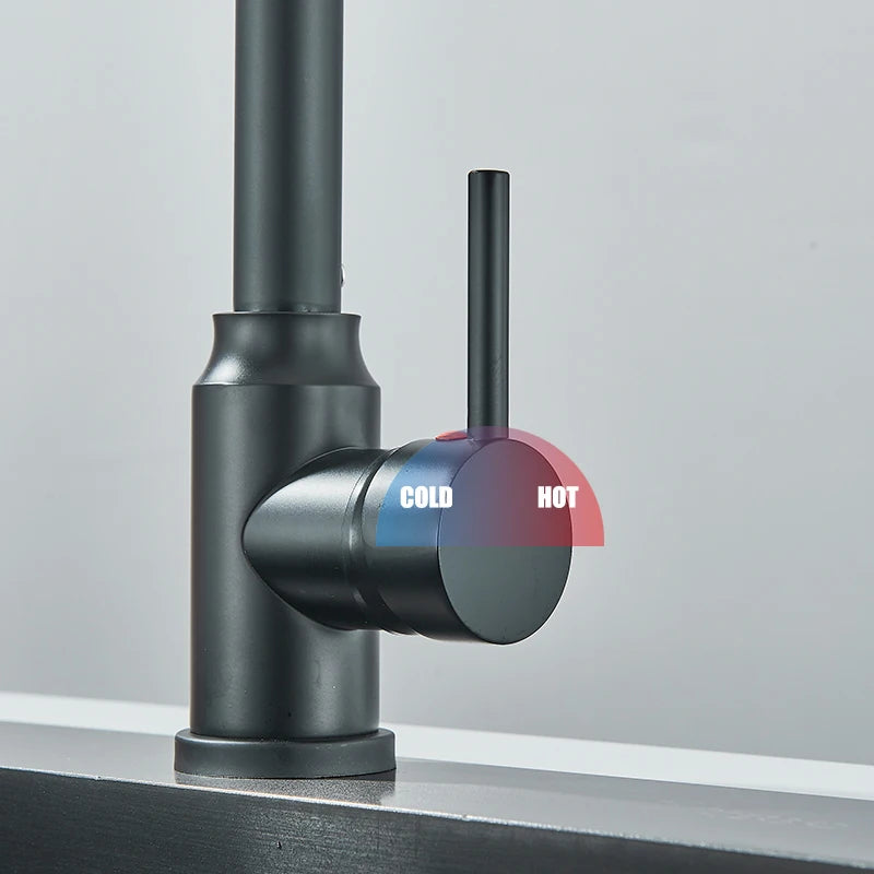 Chrome Spring Pull Down Kitchen Faucet