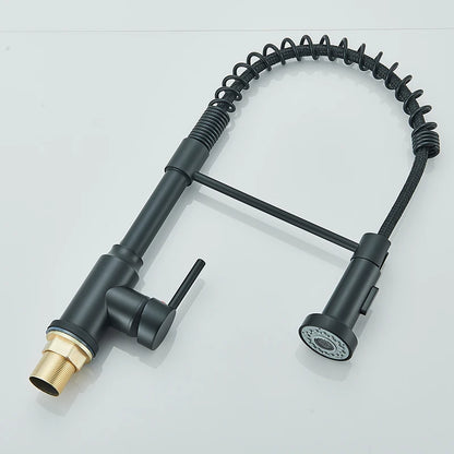 Chrome Spring Pull Down Kitchen Faucet