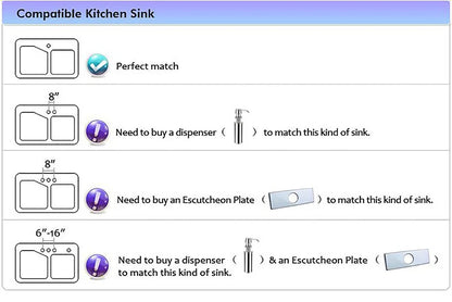 Brushed Nickel Kitchen Faucet Single Hole LED Style